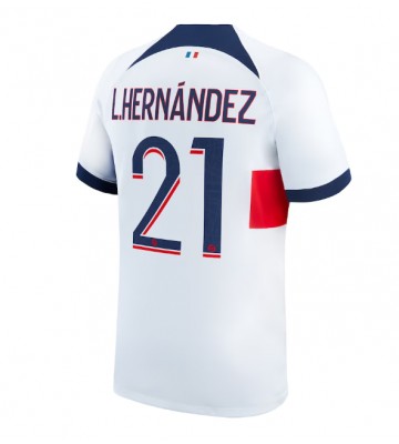 Paris Saint-Germain Lucas Hernandez #21 Segunda Equipación 2023-24 Manga Corta